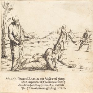 Augustin Hirschvogel The Punishment of Ananias and Sapphira 1549 NGA 39420