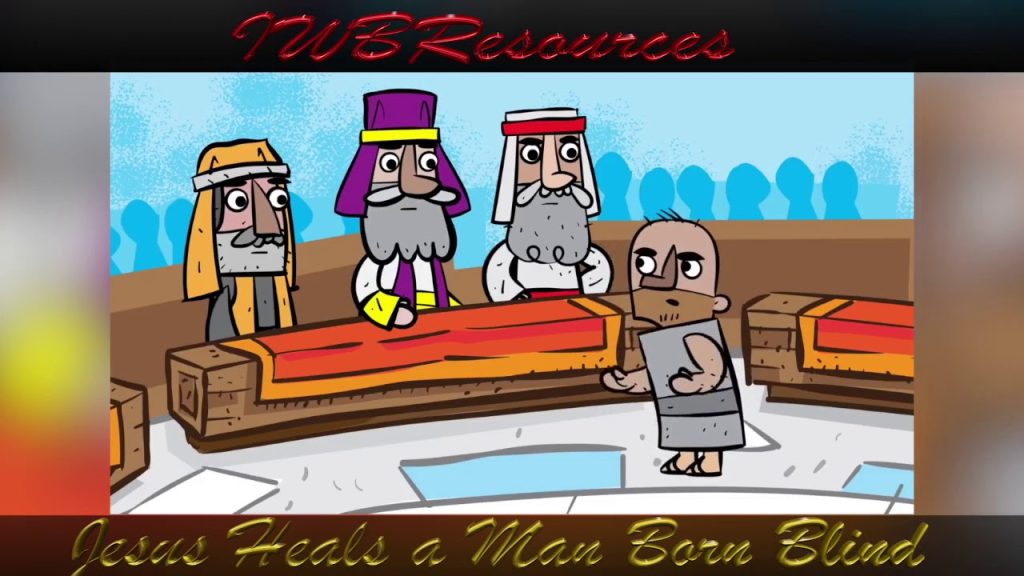 Jesus Heals a Man Born Blind ( John 9 1-12 ) Bible Stories.