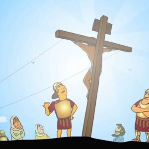 The Crucifixion of Jesus Christ (Mark 15:22-39, 16:1-7 KJV) | Easter Bible Cartoons for Children