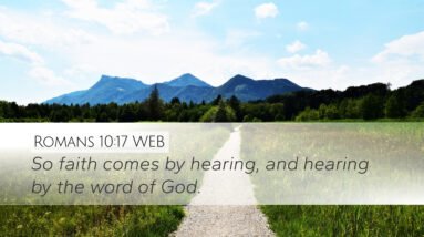 So faith comes from hearing the word of Christ - Romans 10:17 27 k5rEGKj