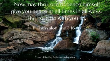 God will give you peace - 2 thessalonians 3:16 2 nyOA9gz