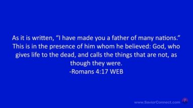 Restoring Broken Relationships - Romans 4:17 17 O1s1FV1
