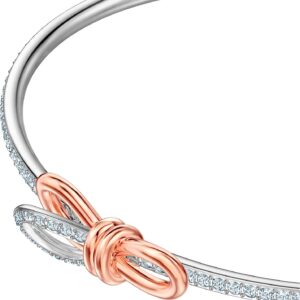 swarovski lifelong bow necklace and bracelet jewelry collection clear crystals rhodium finish 1