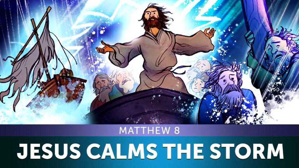 Jesus Calms the Storm - Matthew 8 | Sunday School Lesson and Bible Story for Kids | Sharefaithkids
