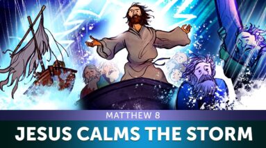 Jesus Calms the Storm - Matthew 8 | Sunday School Lesson and Bible Story for Kids | Sharefaithkids