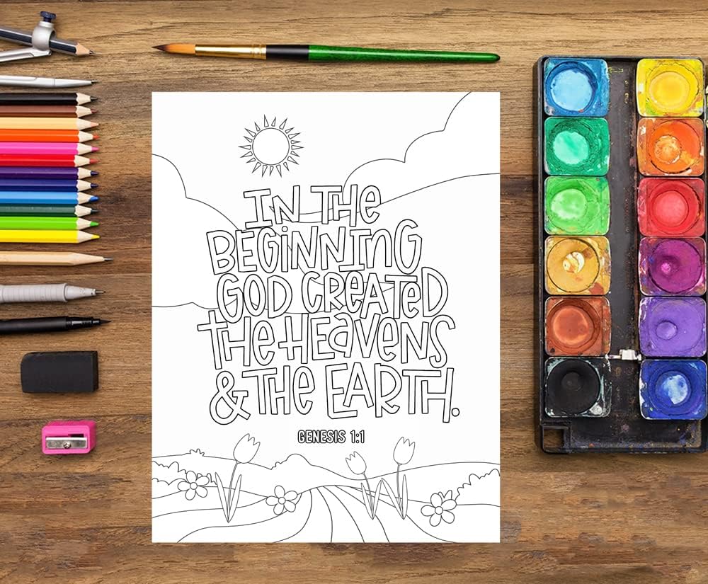 Bible Verse Coloring Book for Kids