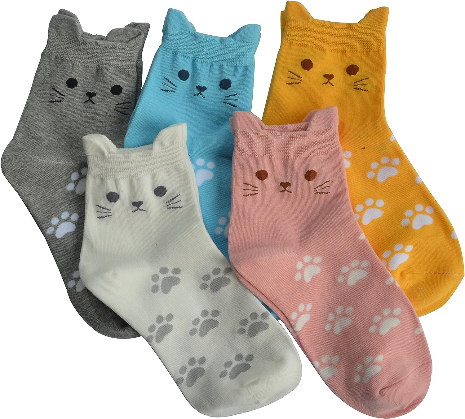 Jeasona Womens Cute Animals Socks for Girls Funny Funky Novelty Socks