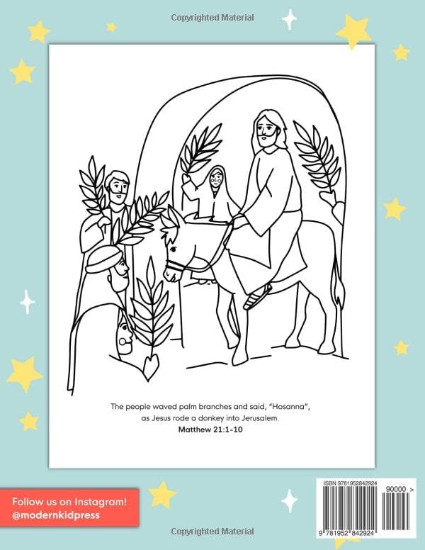 The Bible Stories Christian Coloring Book for Kids: Read and Color Your Way Through the Bible, Beginning to End