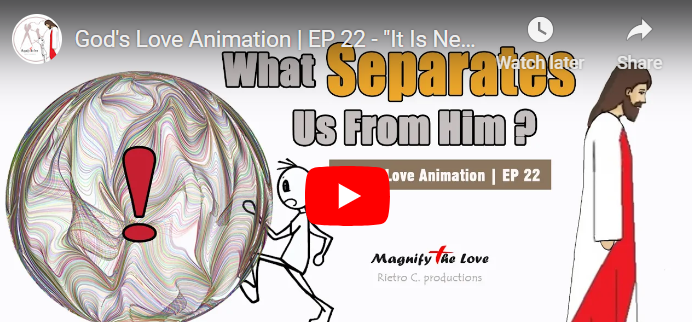 what separate us from him