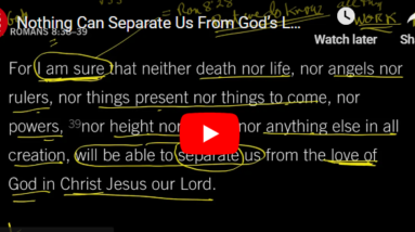 God's Promises Of Love: Romans 8:38-39 20 nothing