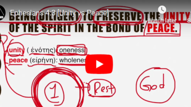 Praying For Unity And Peace: Ephesians 4:3 6 p1