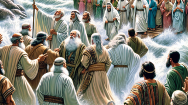 joshua leads the israelites across the jordan