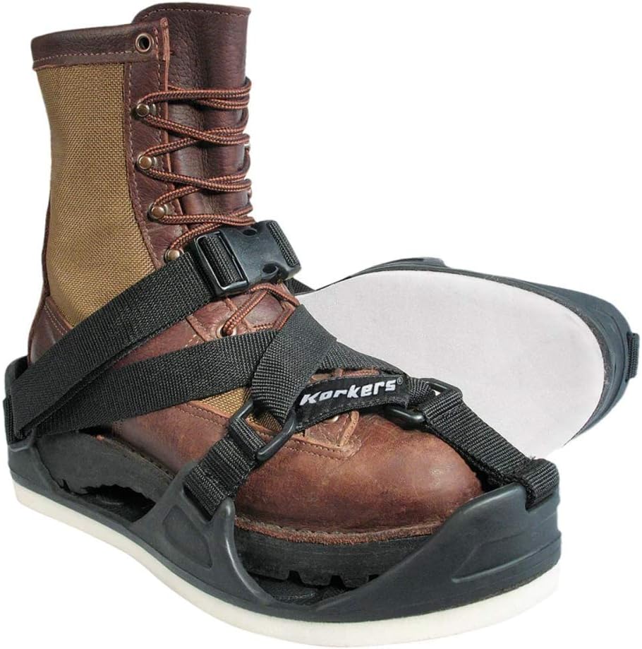 Korkers TuffTrax 3-in-1 Overshoe Cleat for Work Boots - Adaptable Traction for Roofing Work