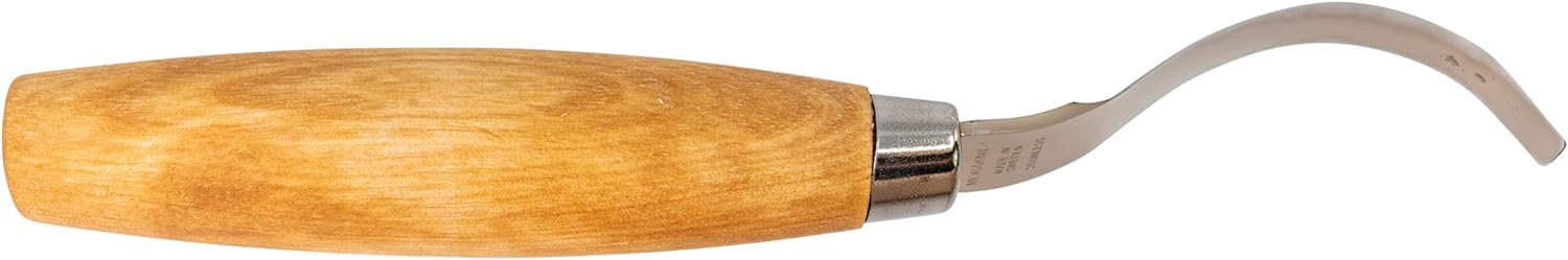 Morakniv 163 Double-Edged Stainless Steel Hook Knife For Wood Carving