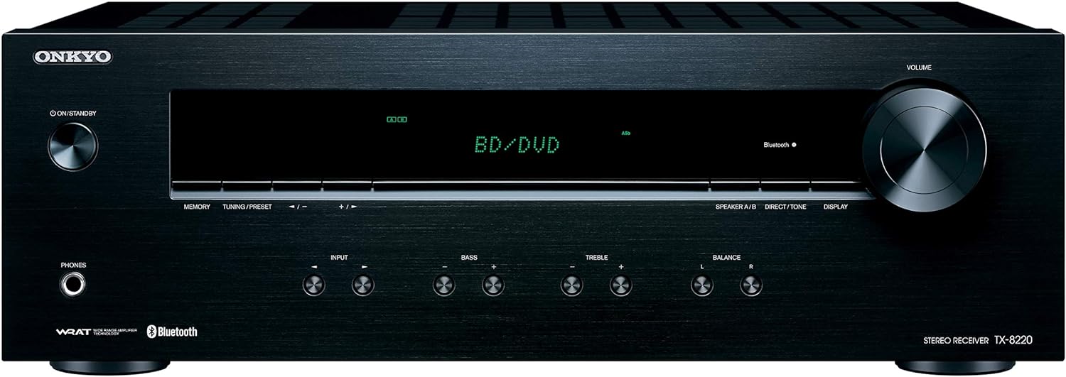 Onkyo TX-8220 2 Home Audio Channel Stereo Receiver with Bluetooth,black