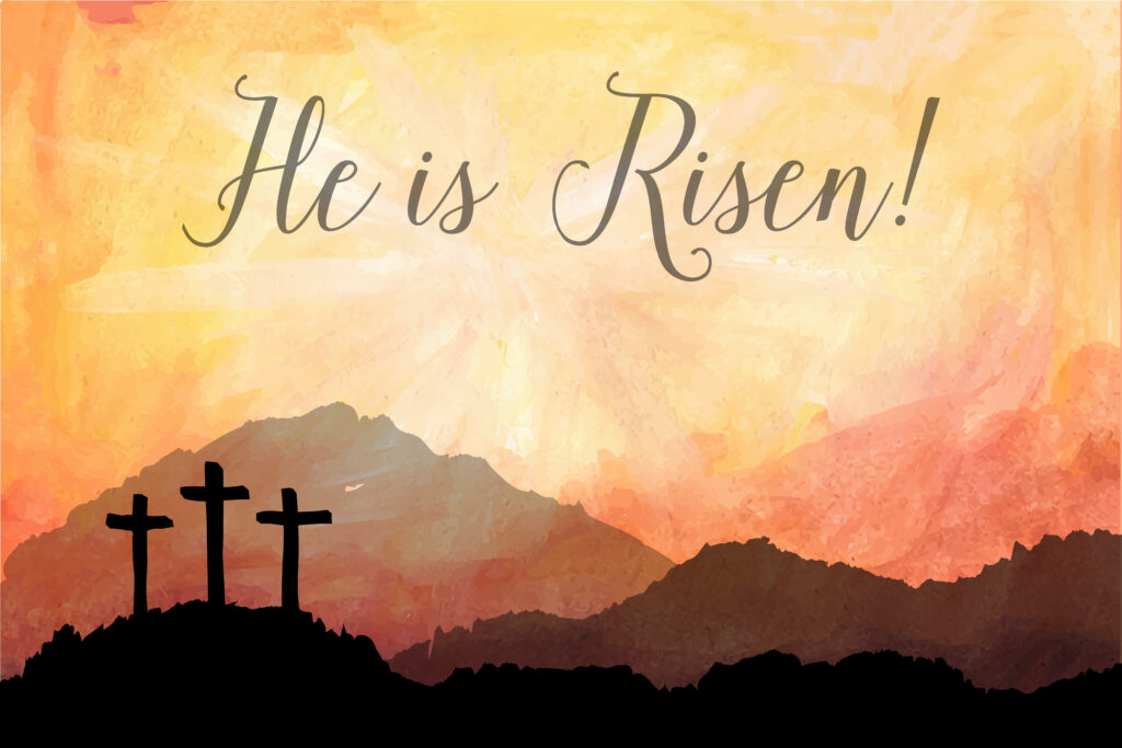 graphicstock watercolor vector illustration hand drawn easter scene with cross jesus christ crucifixion HOgrgMTSzZ