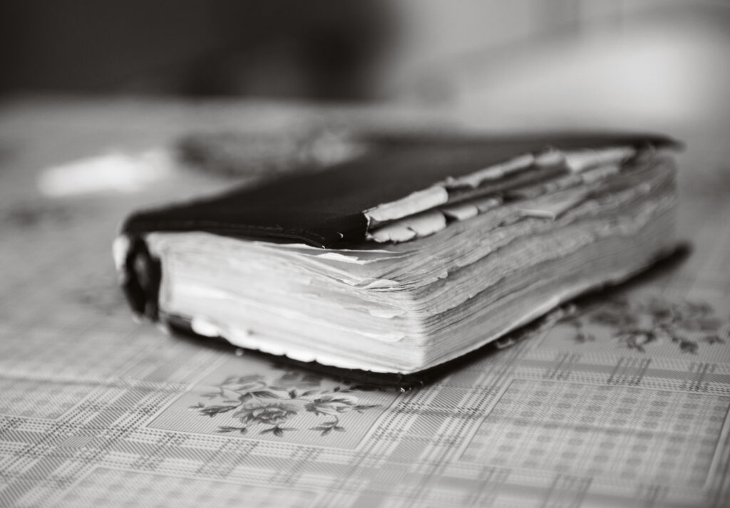 graphicstock leather covered old bible lying on table HR1ClUhbW