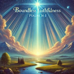 boundless faithfulness of God