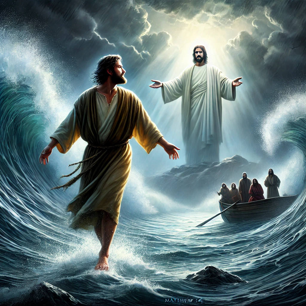 Peter Walking On Water – Keeping Your Eyes On Jesus (Matthew 14:22-33) 2 Peter walks on water