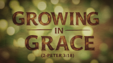 Growing In Grace – Becoming More Like Christ (2 Peter 3:18) 18 grace2