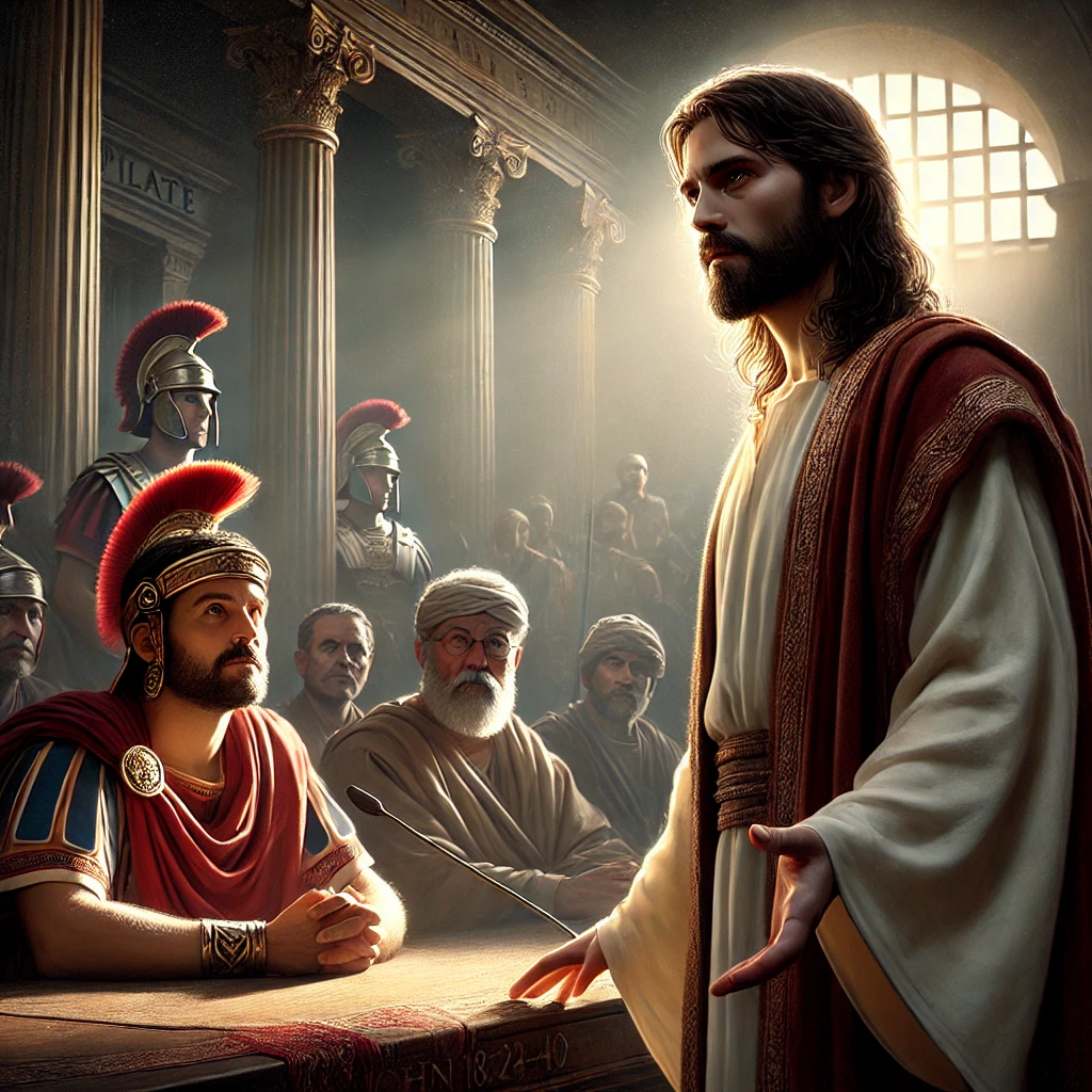 Jesus Boldness Before Pilate
