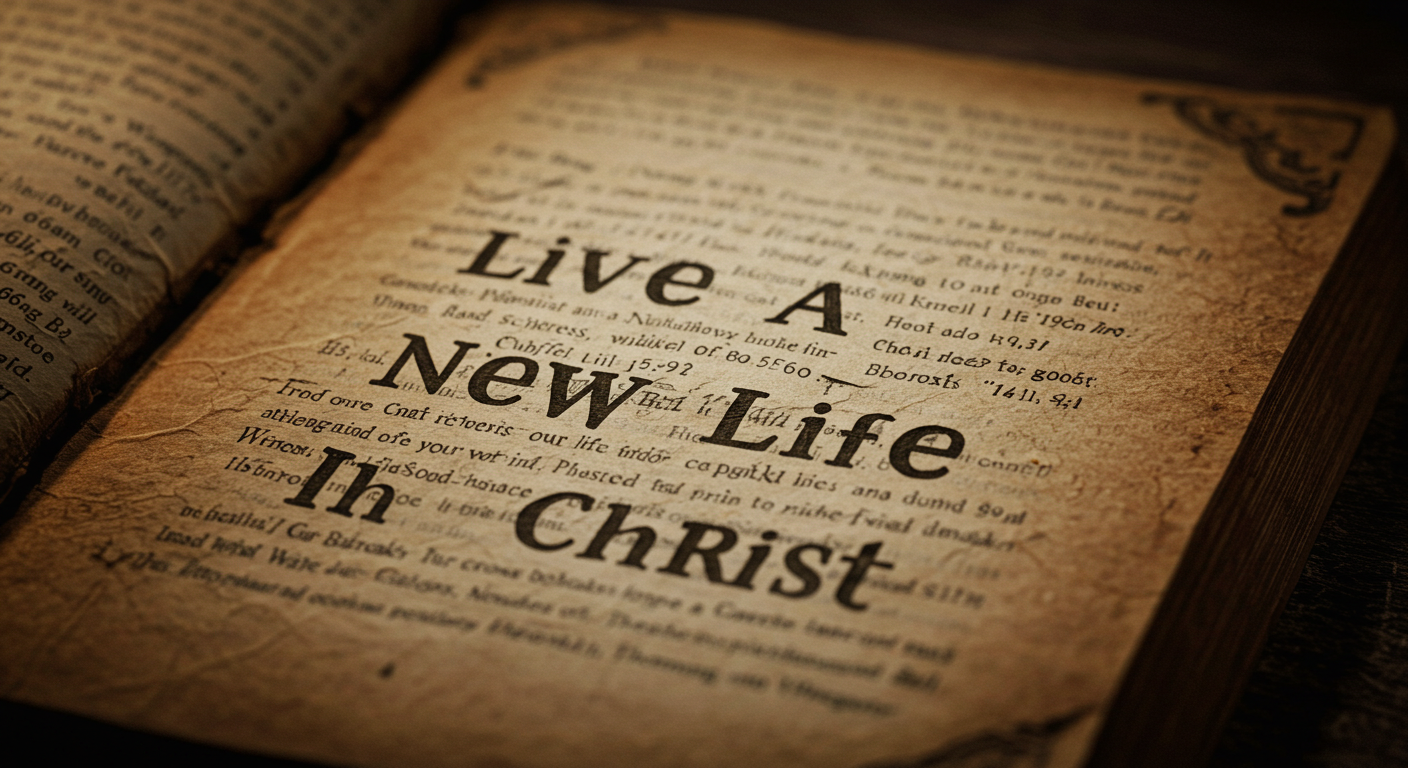 Live a new life in Christ 2