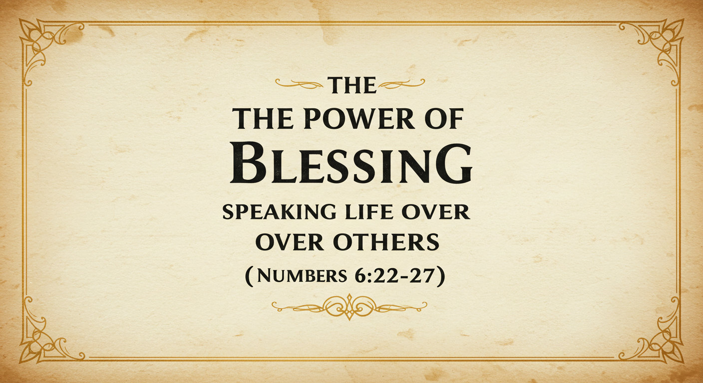 the power of blessing