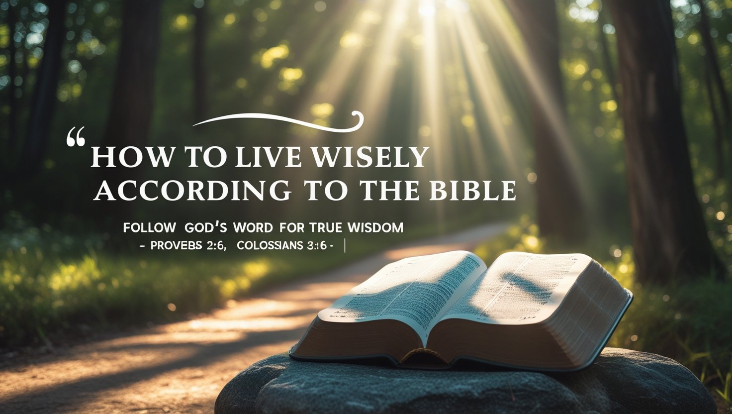 How To Live Wisely According To The Bible