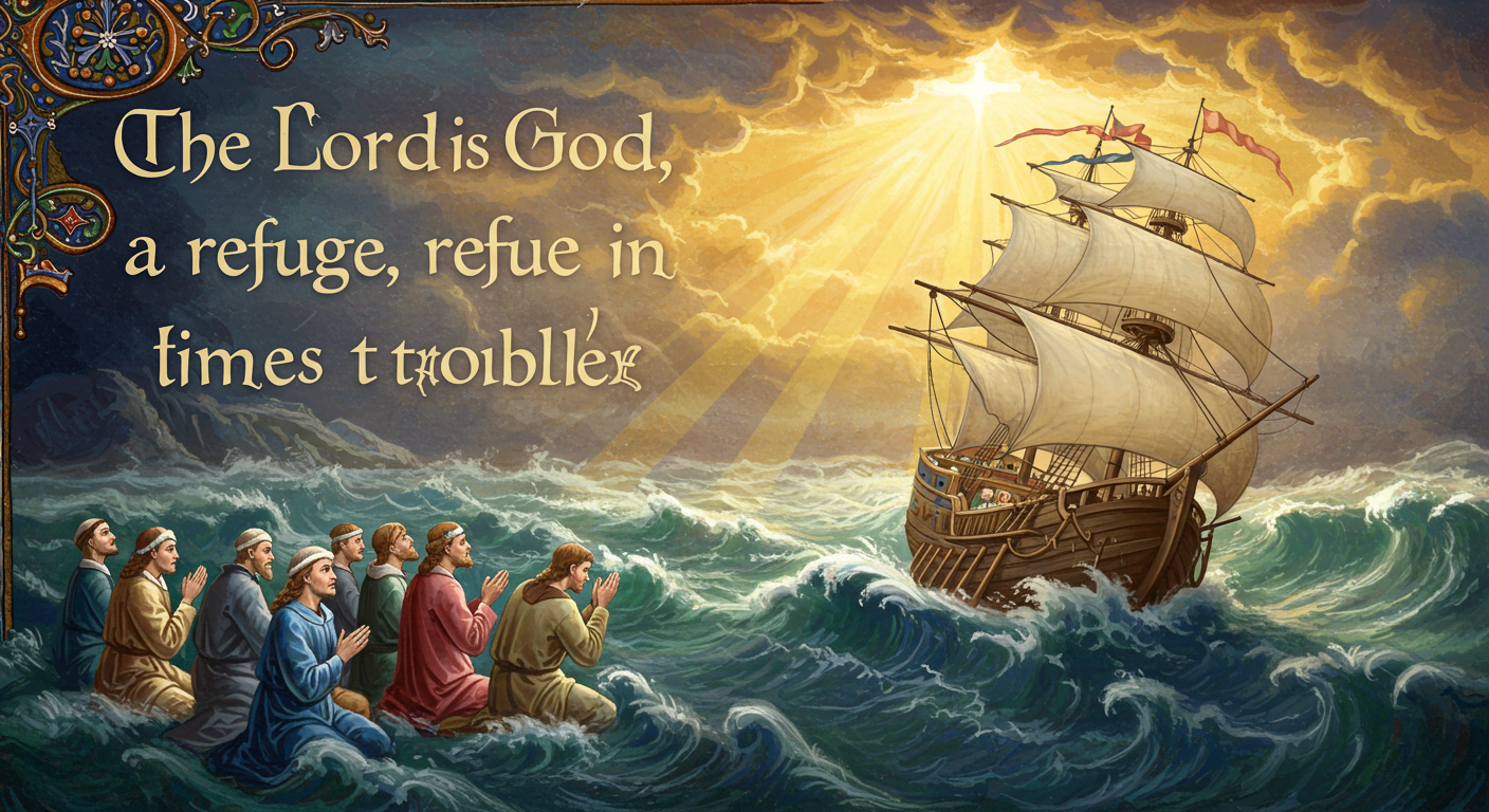 Nahum 1:7 (NIV):"The Lord is good, a refuge in times of trouble. He cares for those who trust in him."