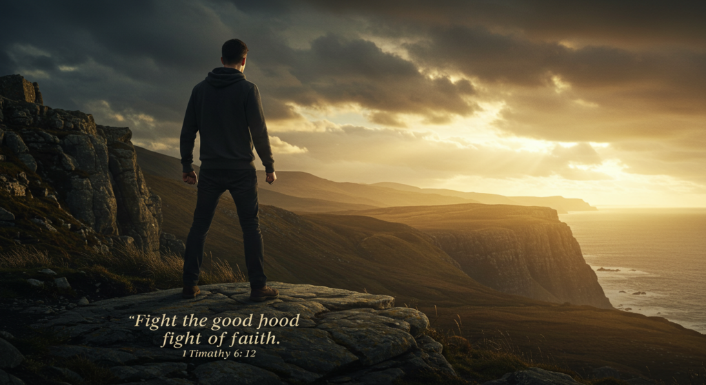 1 Timothy 6:11-12 - Discover how these verses guide us toward a life rich in faith, love, and resilience in modern times 2 image fx 4 9