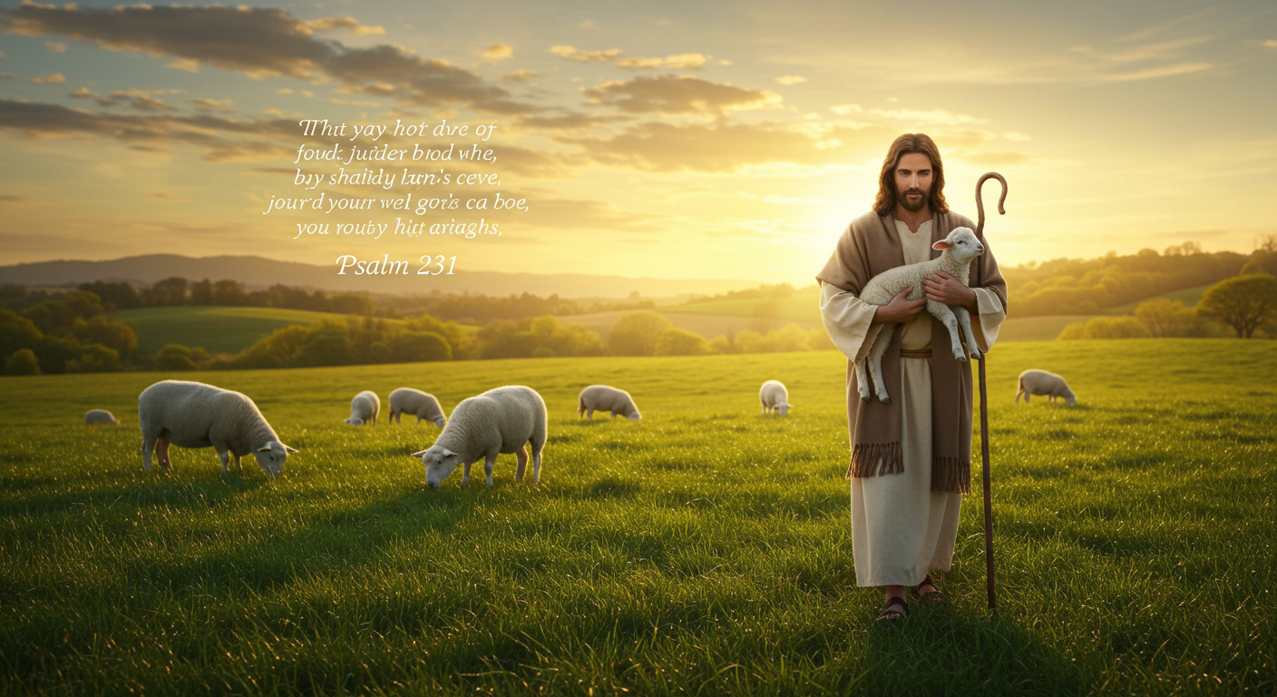 Psalm 23:1 - The Shepherd and the Lamb
