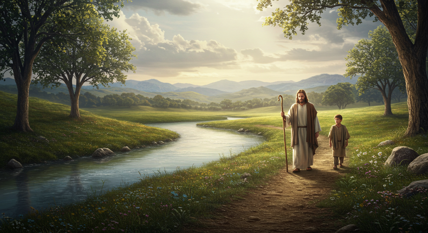 Psalm 23:1 - The Shepherd and the Lamb