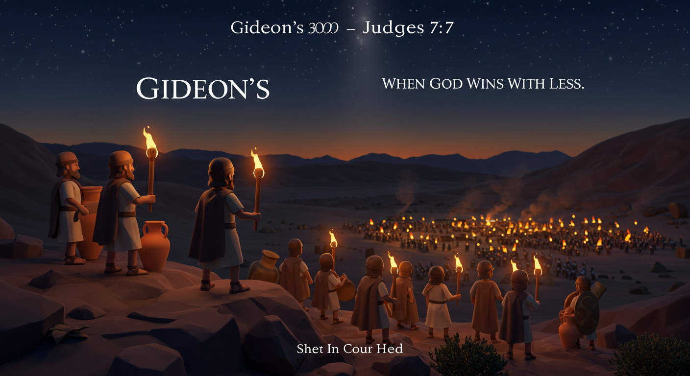Gideon and the 300 – When God Wins with Less