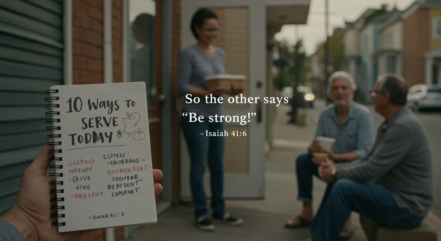 10 Ways To Encourage And Serve Others: Inspired By Isaiah 41:6