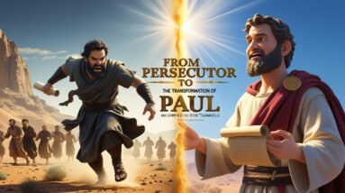 The Transformation of Paul: The Journey from Persecutor to Apostle 18 Leonardo Phoenix 10 3D animated style of a dramatic split scen 0