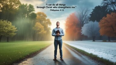 Philippians 4:13 meaning: Unshaken - Christ is My Strength in Every Season 8 Leonardo Phoenix 10 A dynamic and symbolic splitseason scene s 2