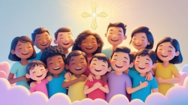 Living in His Love: Embracing Compassion Inspired by Ephesians 4:32 38 Leonardo Phoenix 10 A vibrant 3D scene depicting a diverse gro 1