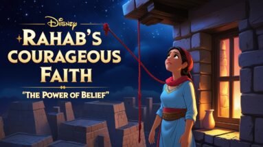 The Faith of Rahab: A Risky Decision That Changed History (Joshua 2) 6 Leonardo Phoenix 10 Disney 3D Cartoon style of a dramatic nigh 1