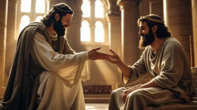 David And Mephibosheth: Kindness Without Condition 10 Leonardo Phoenix 10 Photo realistic of a a warm biblical scene 0