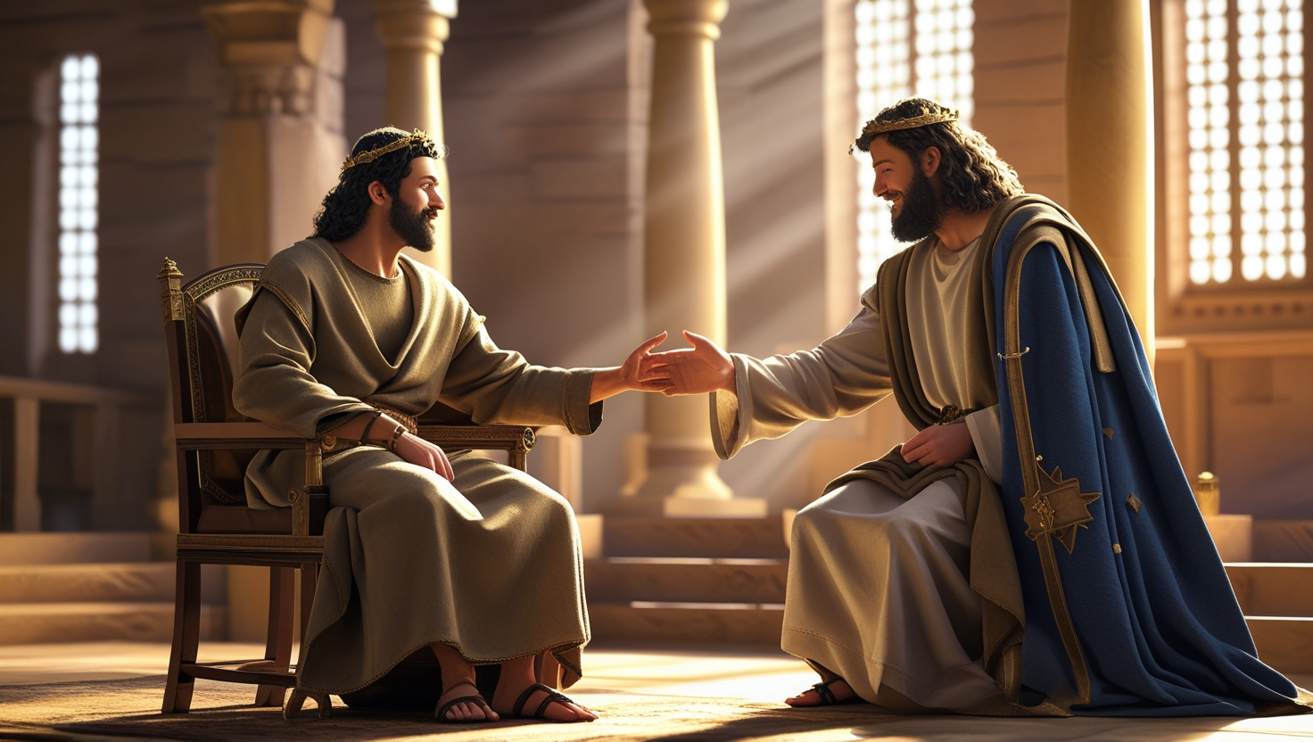 Leonardo Phoenix 10 Photo realistic of a a warm biblical scene 1 1