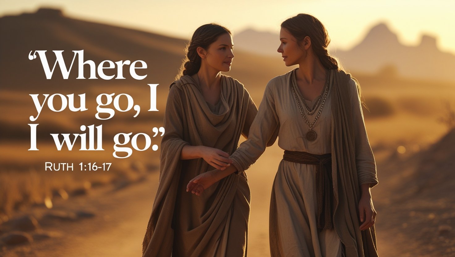 The Loyalty of Ruth: A Timeless Model of Faith and Devotion (Ruth 1:16-18)