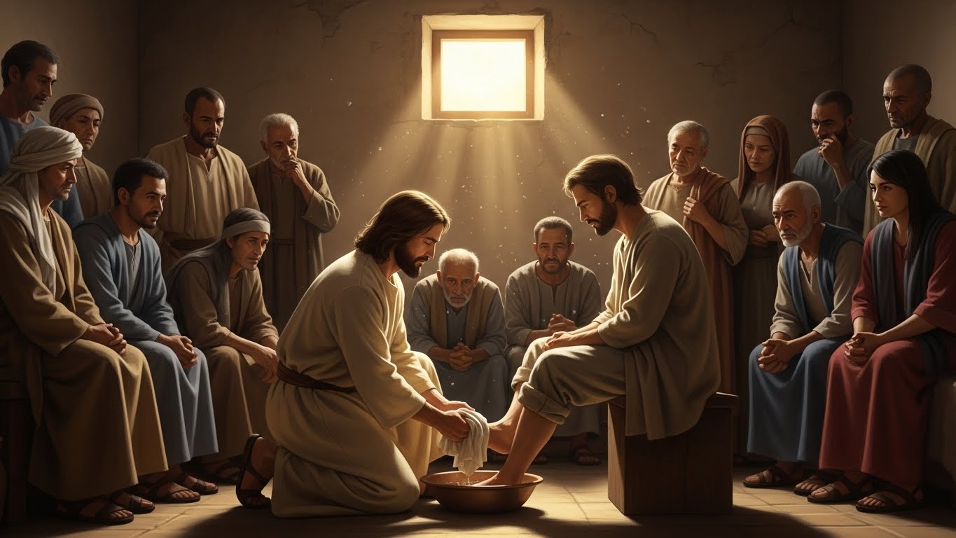 Jesus modeled serving others