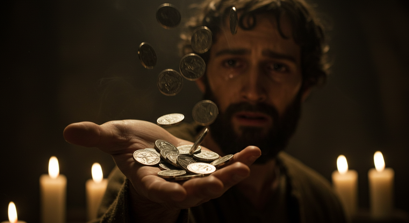 Judas thirty silver coins