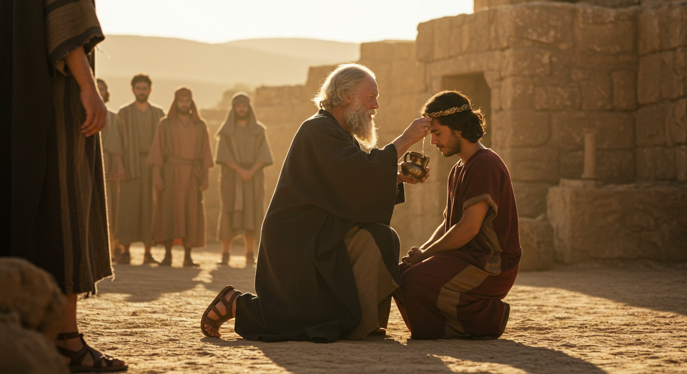  Samuel anoints Saul