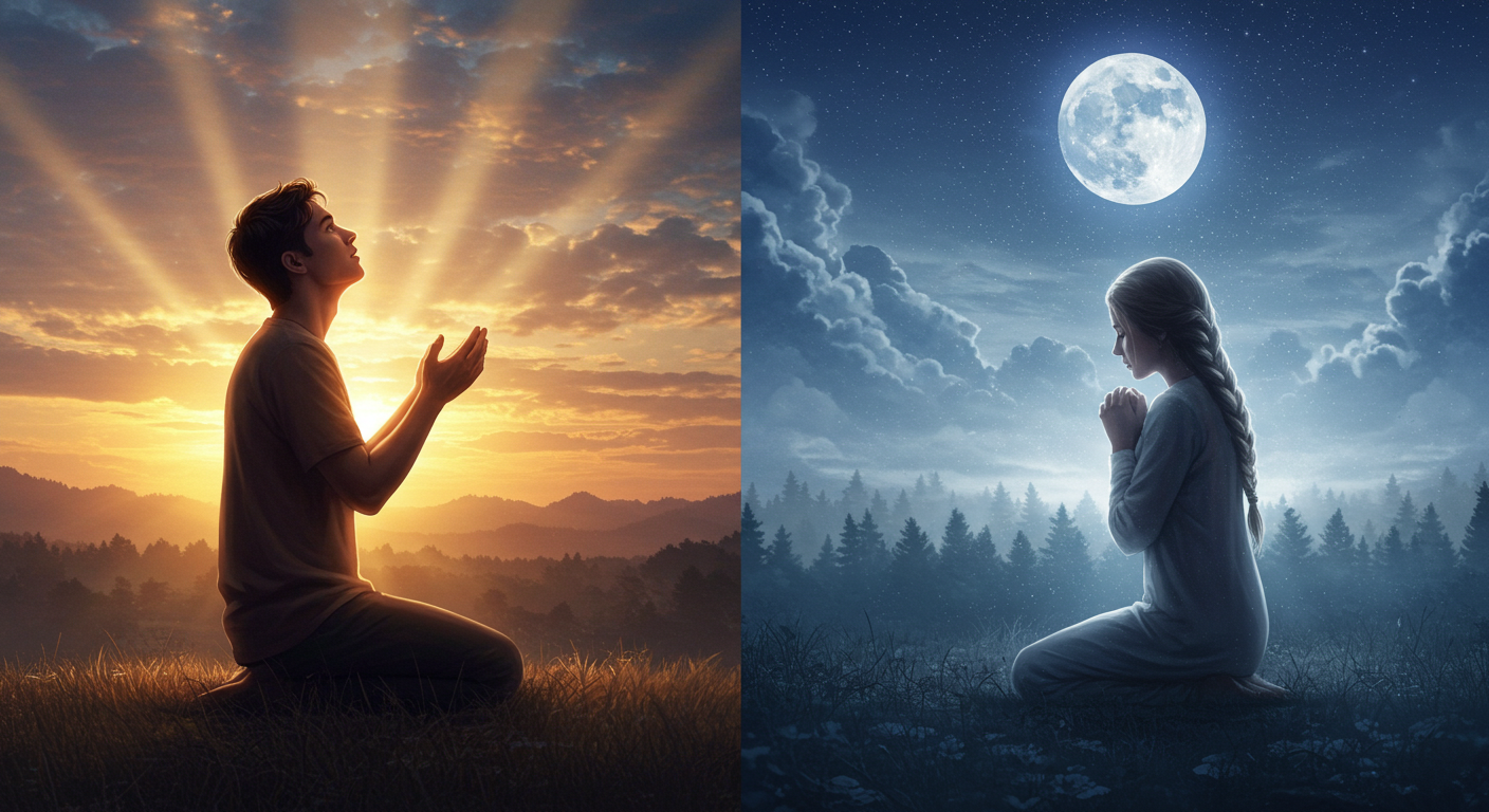 morning prayer vs evening prayer