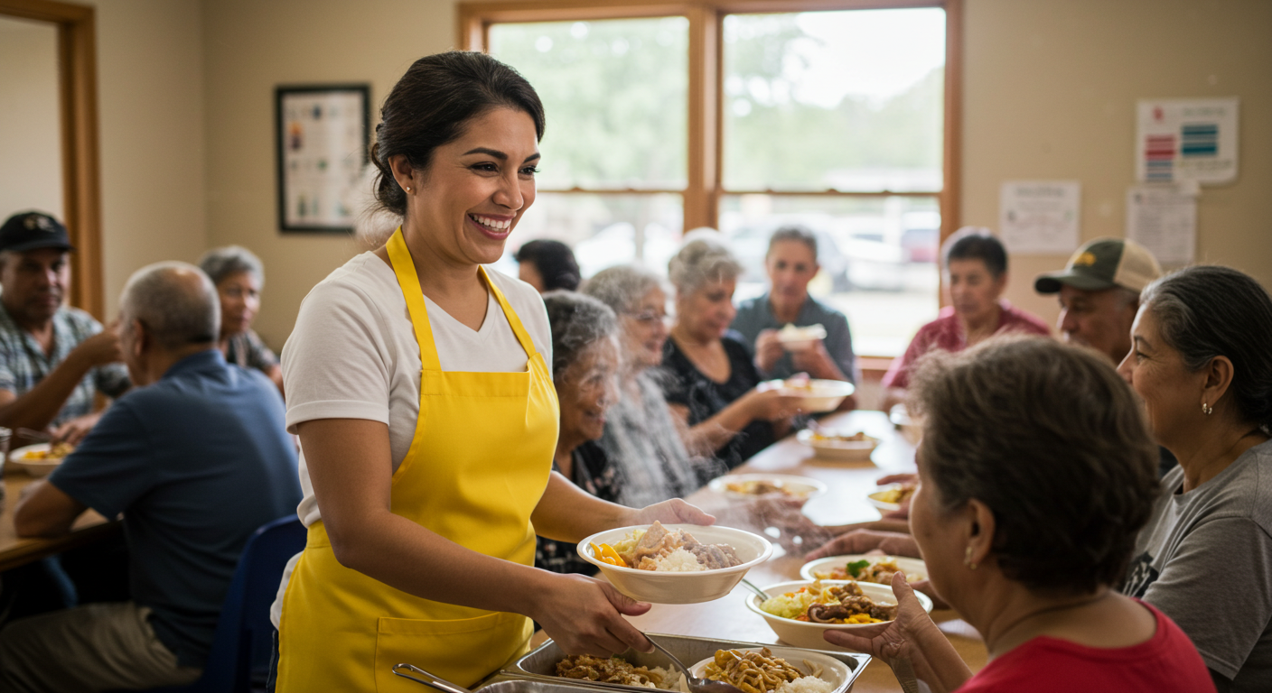 serving with a cheerful heart
