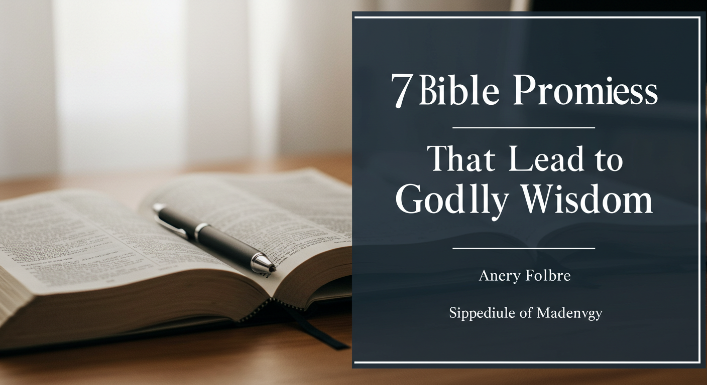 7 Bible Promises That Lead to Godly Wisdom 1 Bible promises about wisdom
