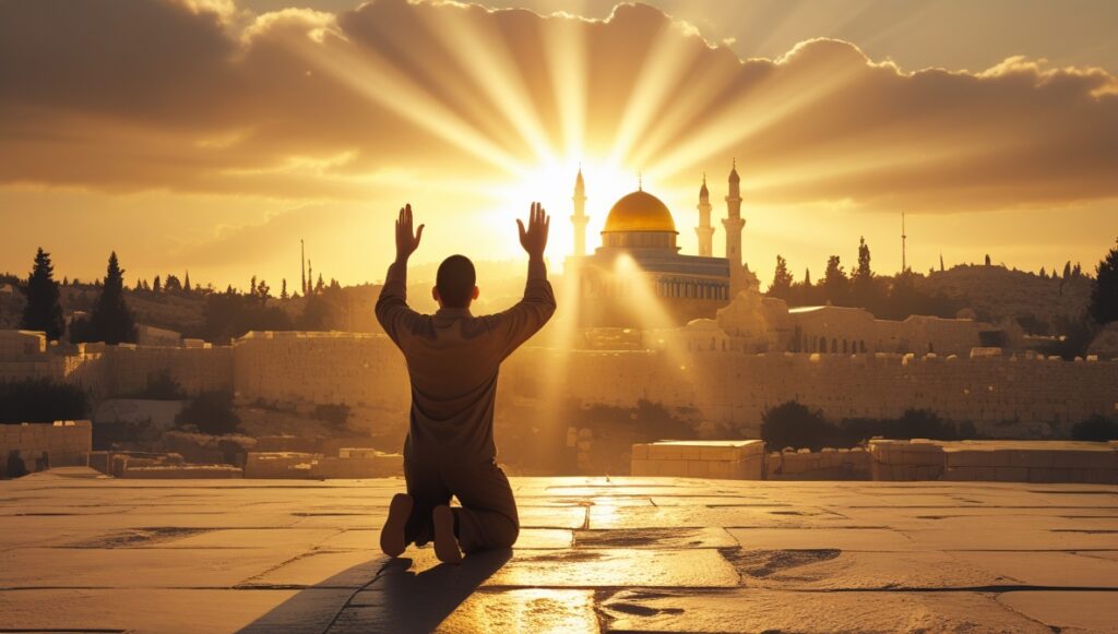 Leonardo Phoenix 10 A golden sunrise over ancient Jerusalem wi 0