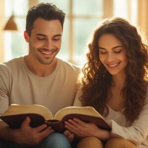 Leonardo Phoenix 10 A happy Christian couple with warm smiles 0