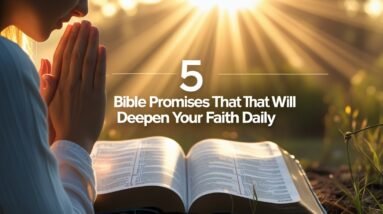 5 Bible Promises That Will Deepen Your Faith Daily 2 Leonardo Phoenix 10 A peaceful image of a person praying at su 1